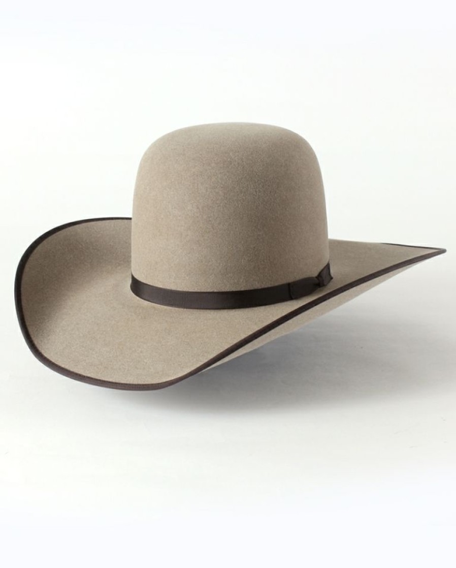 Mens Hats * | Best Sellers Rodeo King Open Crown 7X With Bound Edge Felt Hat