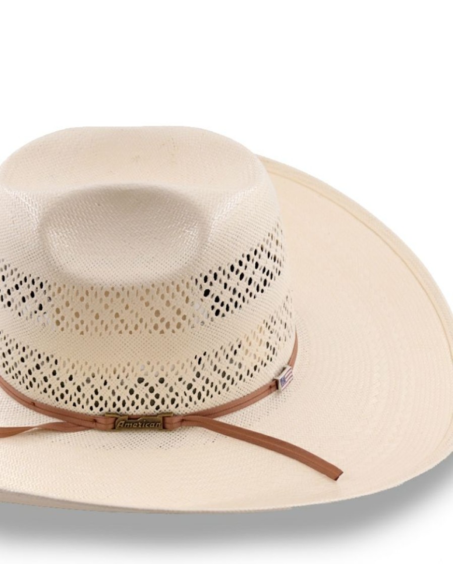 Mens Hats * | Promotions American Hat Company Vented Natural Straw Hat