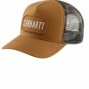 Mens Hats * | Free Delivery Carhartt Men'S Canvas Meshback Camo Cap