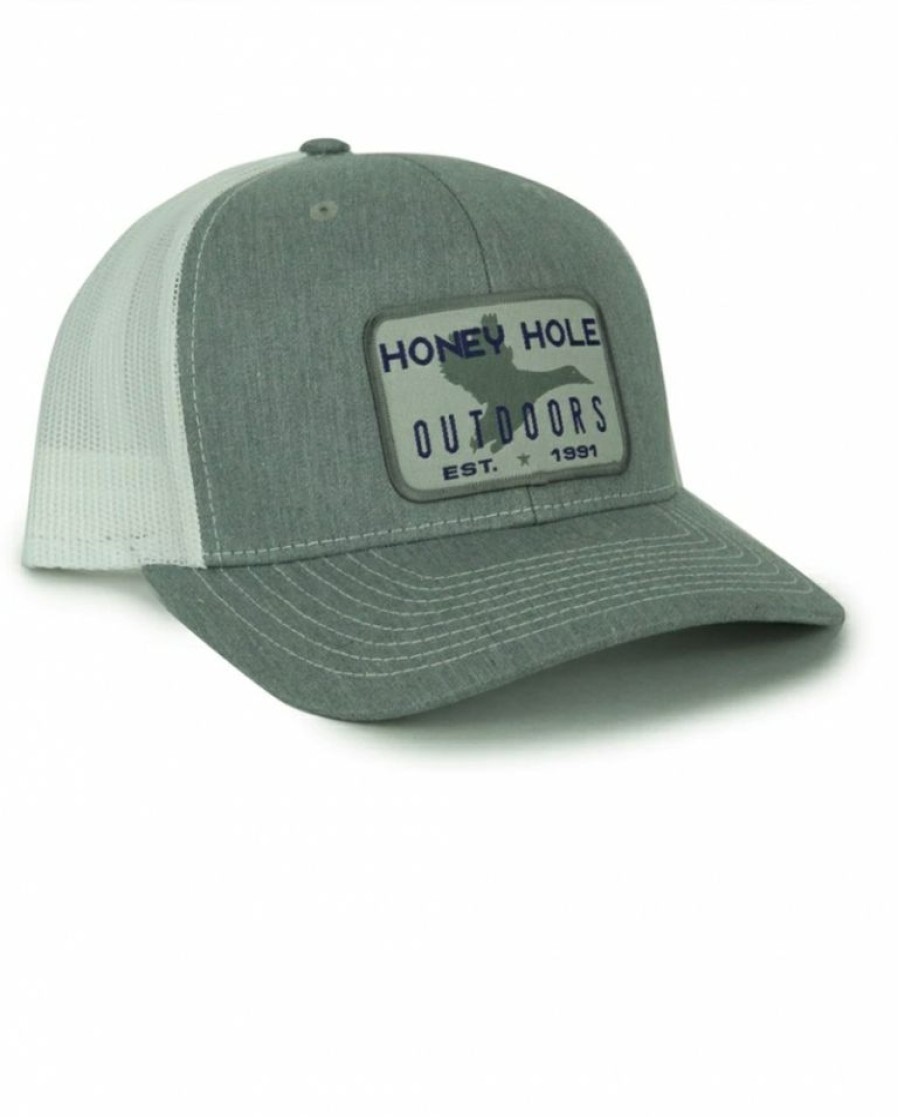 Mens Hats * | Hot Selling Honey Hole Shop Men'S Grey Duck Cap