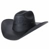 Mens Hats * | Excellent Quality Rodeo King 20X Black Bangora Straw Hat