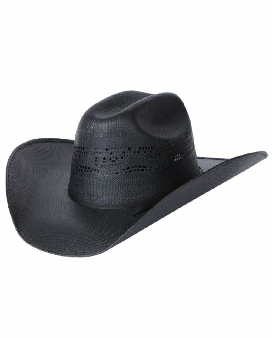 Mens Hats * | Excellent Quality Rodeo King 20X Black Bangora Straw Hat