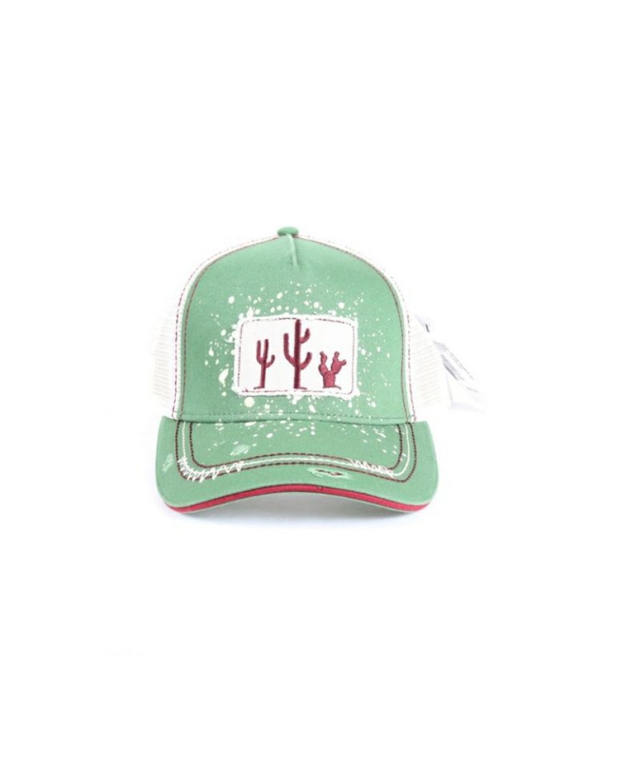 Ladies Hats * | Promotions Cruel Ladies' Cactus Trucker Cap