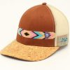 Ladies Hats * | Reasonable Price Ariat Ladies' Aztec Design Cork Cap