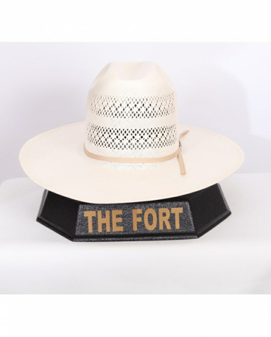 Mens Hats * | Discount American Hat Company 4 Brim Vented Straw Hat