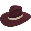 Ladies Hats * | Sells Cheap Twister Ladies' Pinch Front Felt Hat