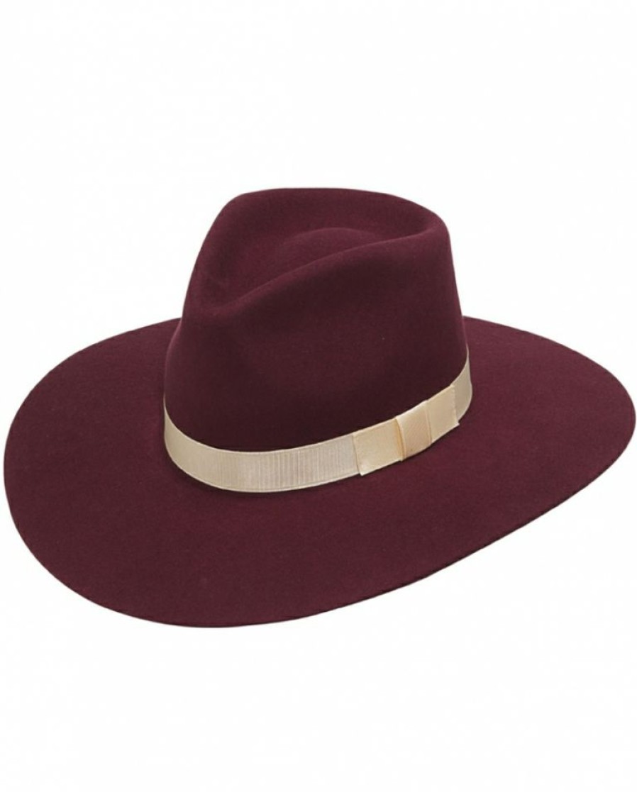 Ladies Hats * | Sells Cheap Twister Ladies' Pinch Front Felt Hat