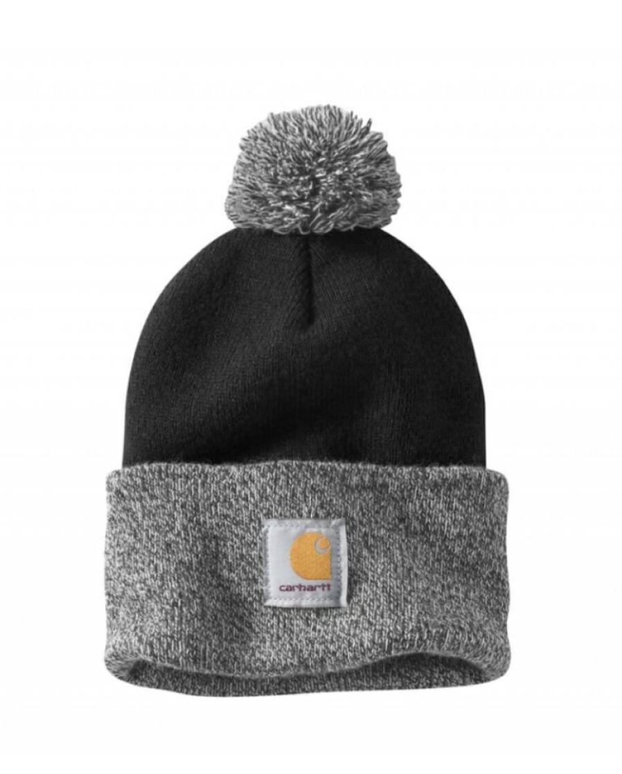 Ladies Hats * | Discounts Carhartt Ladies' Lookout Knit Pom Pom Hat