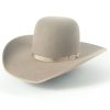 Mens Hats * | Discounts Rodeo King 7X Open Ash W/Bound Edge