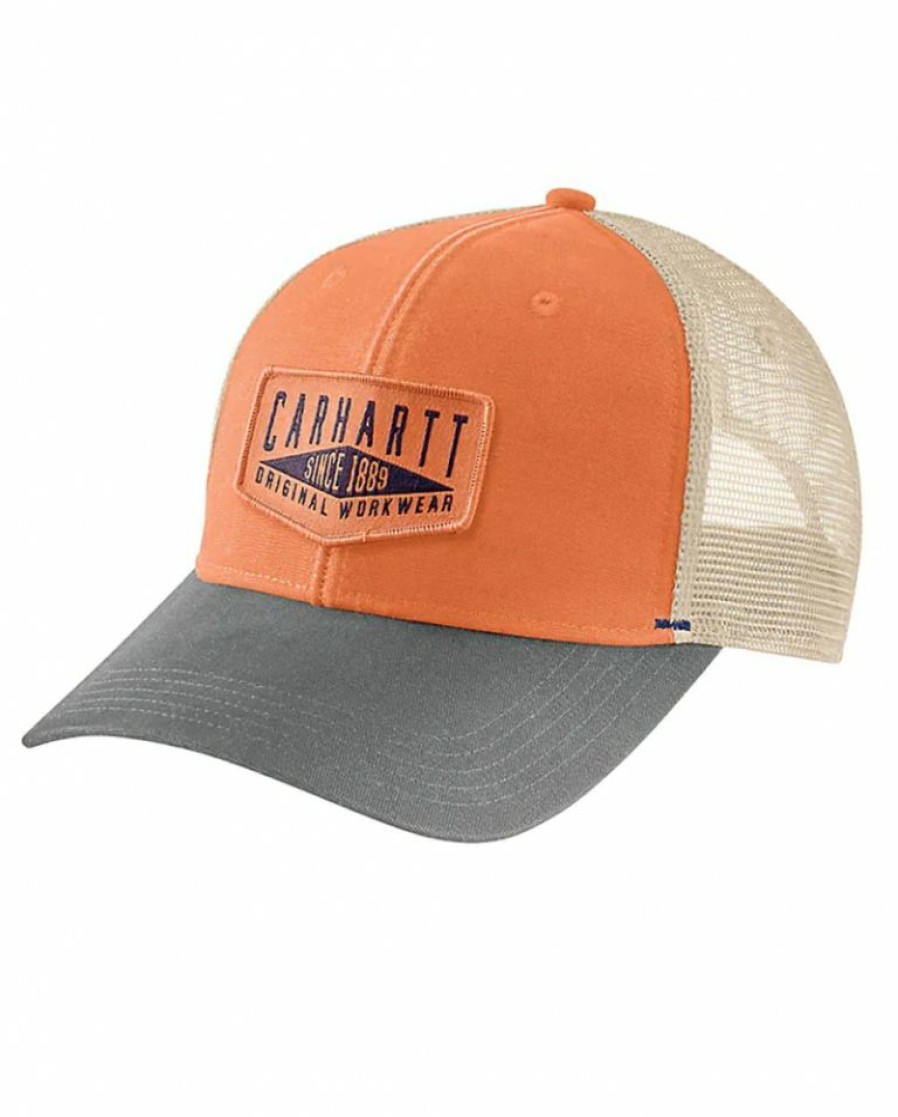 Mens Hats * | Hot Selling Carhartt Men'S Canvas Meshback Cap