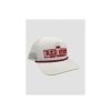 Mens Hats * | Premium Red Dirt Hat Co. Red Rope Buffalo White Cap