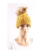 Ladies Hats * | Outlet Sale Just 1 Time Ladies' Vhi Faux Fur Pom Beanie