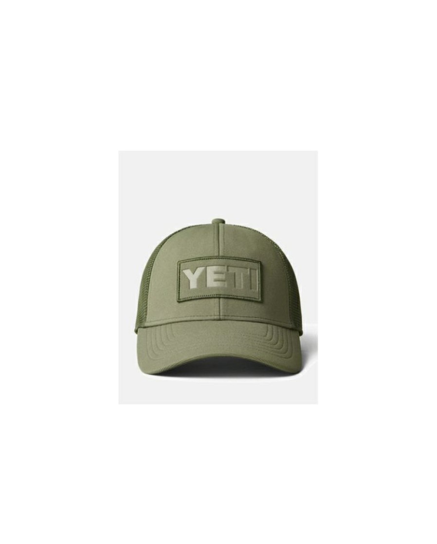 Mens Hats * | Premium Yeti Men'S Logo Trucker Cap