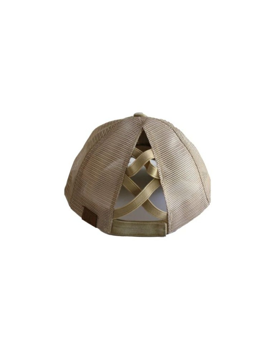 Ladies Hats * | Outlet Sale Ladies' Criss Cross Pony Cap