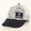 Ladies Hats * | Promotions Ariat Ladies' Logo Lace Cap