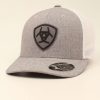 Ladies Hats * | Premium Ariat Men'S Logo Meshback Cap Grey