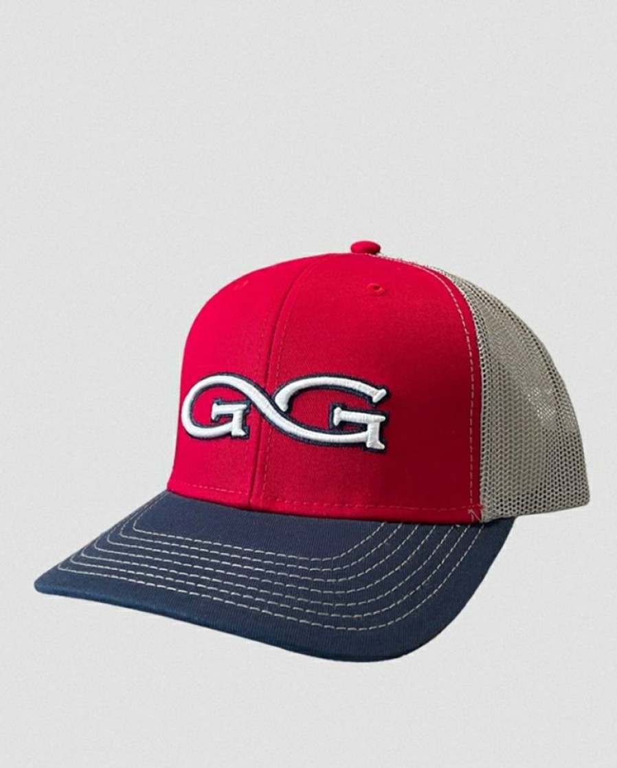 Mens Hats * | Discount Online Gameguard Outdoors Men'S Logo Red Cap