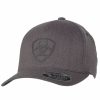 Mens Hats * | Reasonable Price Ariat Men'S Logo Cap Charcoal