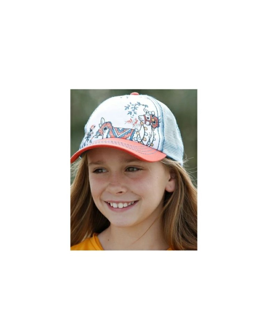 Kids Hats * | Free Delivery Cruel Girls' Llama Trucker Cap