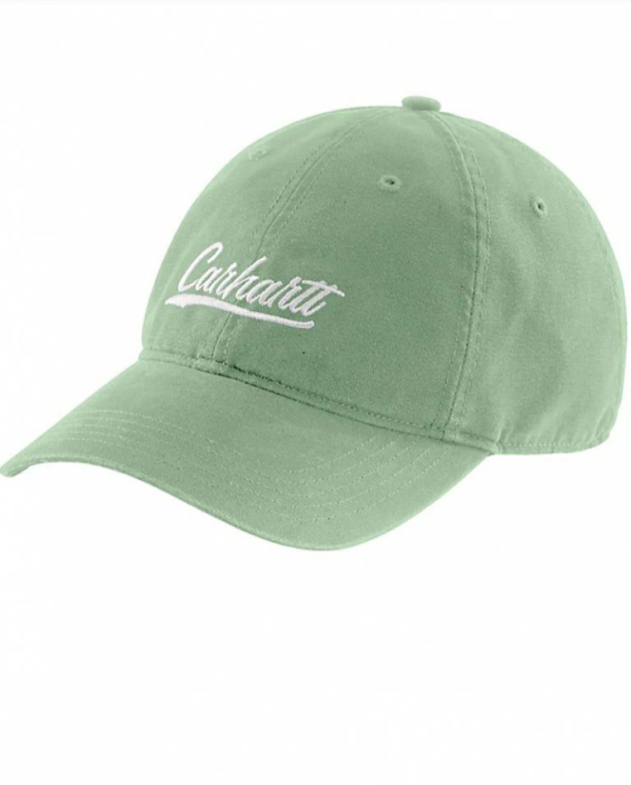 Ladies Hats * | Discount Store Carhartt Ladies' Canvas Script Cap