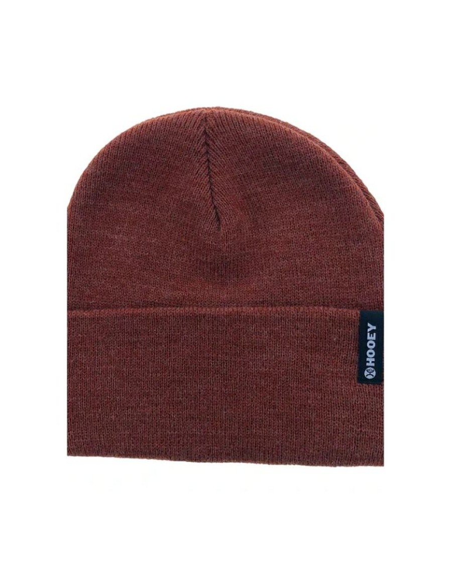 Mens Hats * | Discount Store Hooey Men'S Maroon Beanie