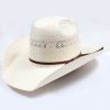 Mens Hats * | Premium American Hat Company Two Tone Straw Hat