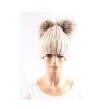 Ladies Hats * | Discount Online Just 1 Time Ladies' Vhi Double Pom Beanie