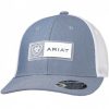 Ladies Hats * | Discount Ariat Men'S Logo Mesh Back Cap Blue