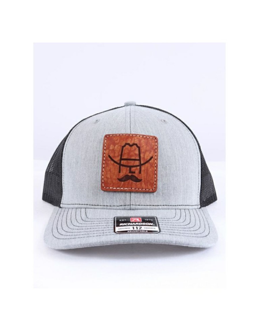 Mens Hats * | Outlet Sale Cowboy Cool Men'S Hank Leather Patch Cap