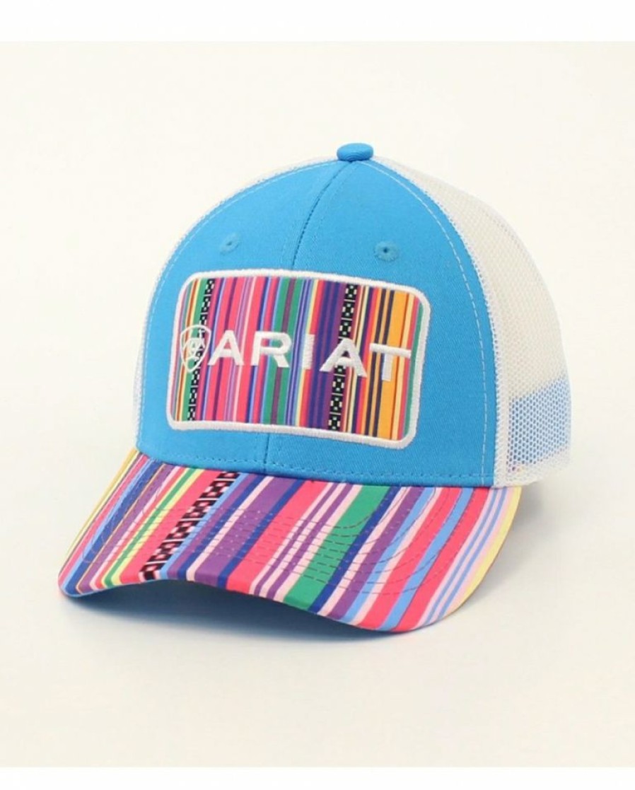 Ladies Hats * | With Discount Ariat Ladies' Serape Patch Logo Cap