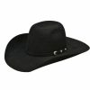 Kids Hats * | Closeout Sale Ariat Kids' Youth Felt Black 4 Brim