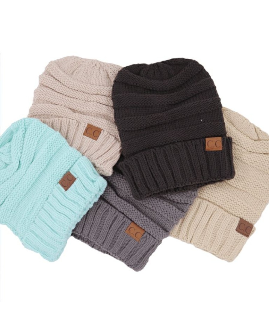 Ladies Hats * | Promotions Ladies' C.C. Assorted Beanie Hats