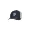 Mens Hats * | Discounts Ariat Logo Cap Mesh Back Navy