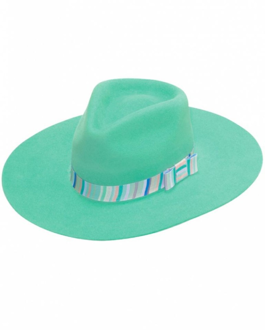 Kids Hats * | Premium Twister Girls' Pinch Front Felt Hat