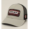 Mens Hats * | Discount Store Ariat Men'S Logo Patch Cap