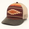 Ladies Hats * | Reasonable Price Ariat Ladies' Logo Aztec Cap