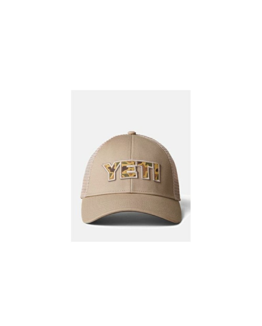 Mens Hats * | Closeout Sale Yeti Men'S Logo Trucker Camo Cap