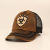 Mens Hats * | Premium Ariat Men'S Adjustable Mesh Logo Cap