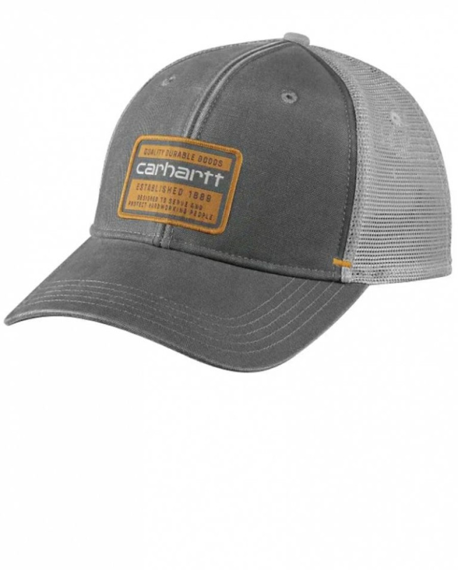 Ladies Hats * | Special Offers Carhartt Men'S Canvas Mesh Back Cap