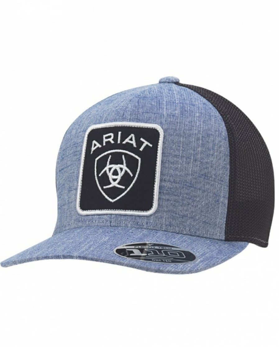 Ladies Hats * | Top Sellers Ariat Men'S Logo Mesh Back Cap