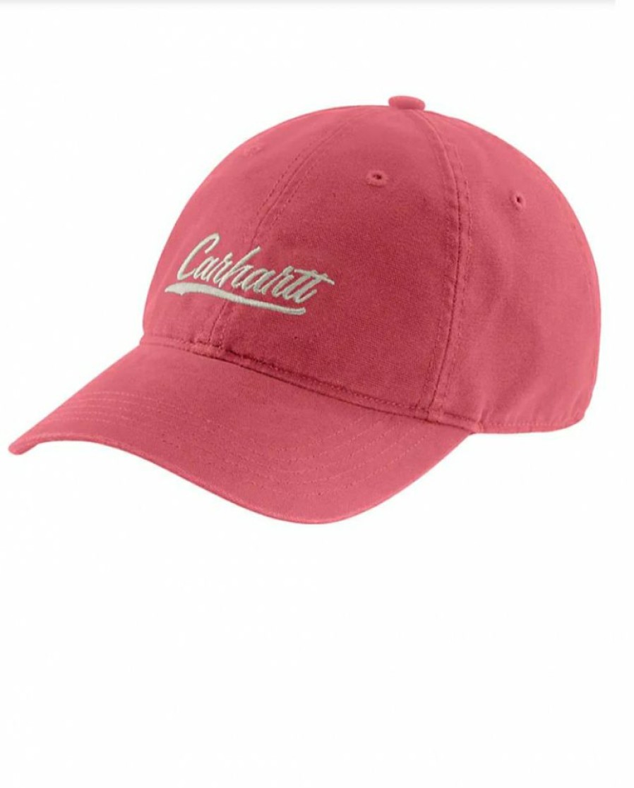 Ladies Hats * | Closeout Sale Carhartt Ladies' Canvas Script Cap