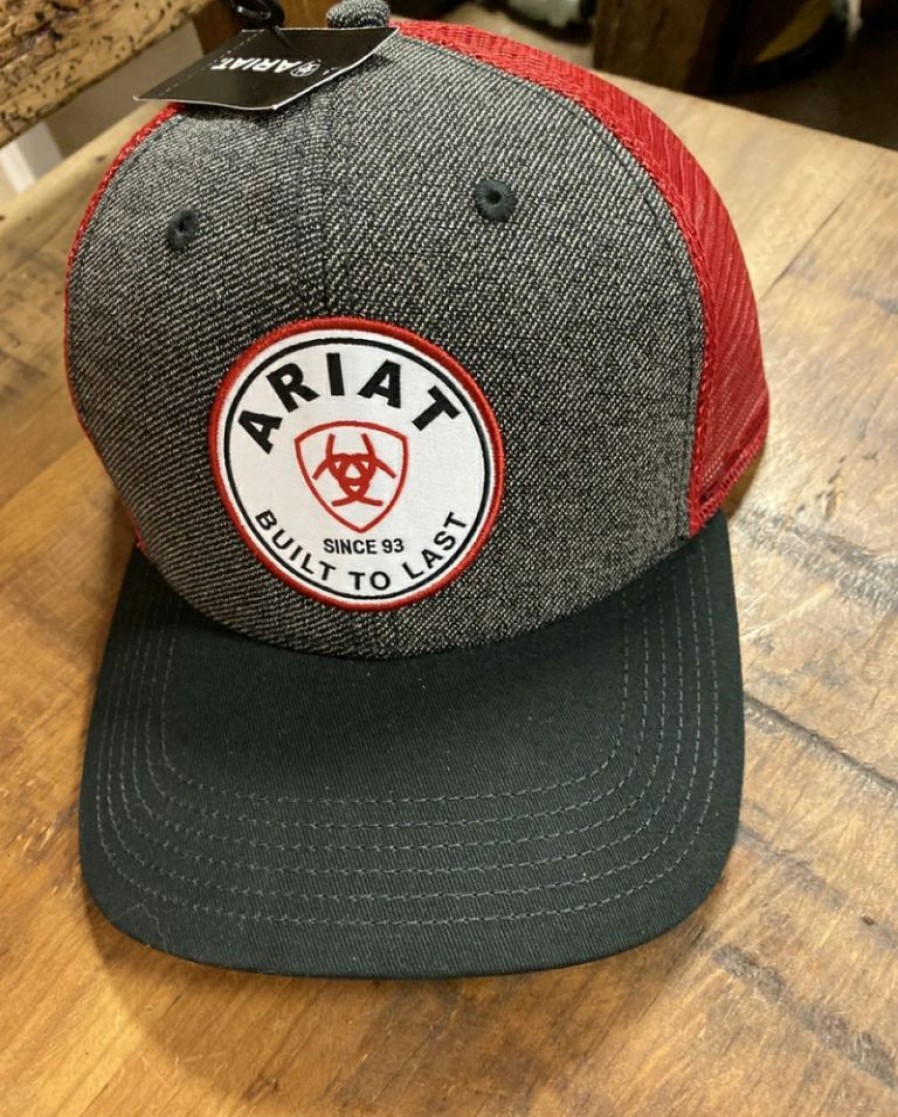 Mens Hats * | Best Price Ariat Men'S Logo Cap Mesh Back