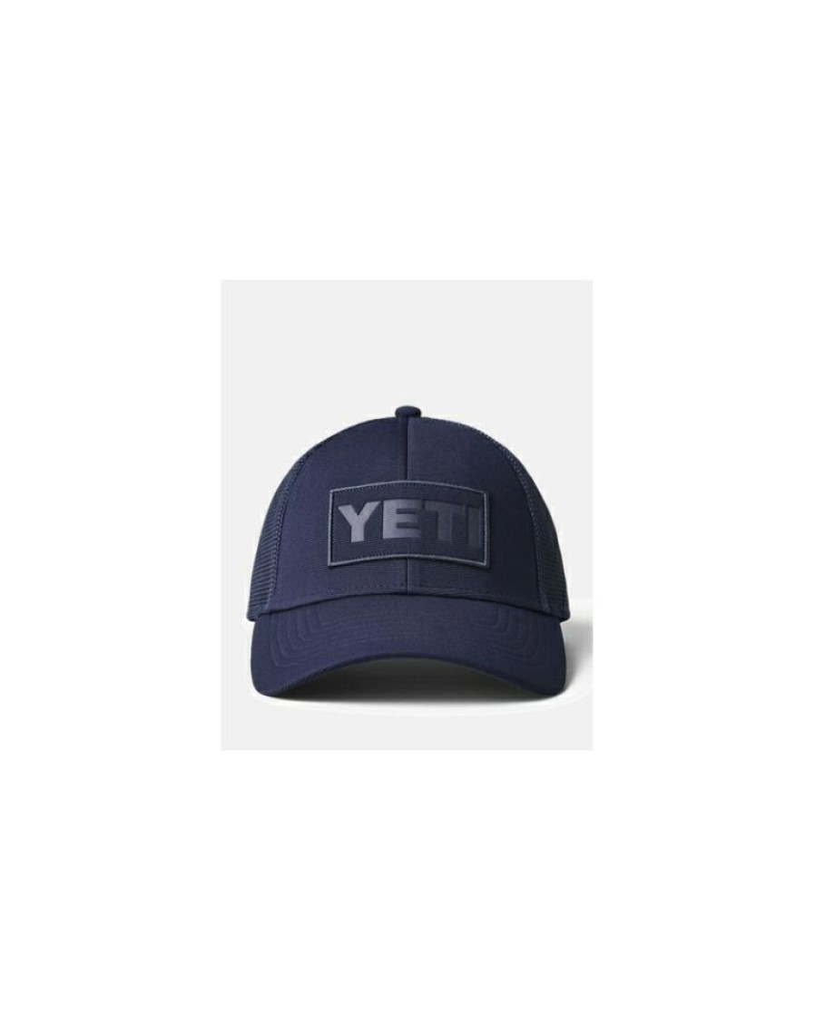 Mens Hats * | Hot Selling Yeti Men'S All Over Navy Patch Cap